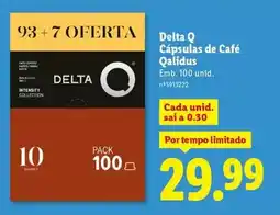 Lidl Delta q - cápsulas de café promoção