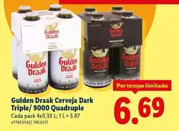 Lidl Gulden draak - draak cerveja dark triple/900 quadruple promoção