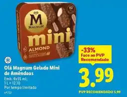 Lidl Magnum - gelado mini de amendoas promoção