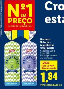 Lidl Nacional - bolachas marineiras promoção