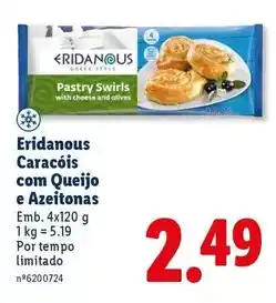 Lidl Eridanous - caracois com queijo e azeitonas promoção
