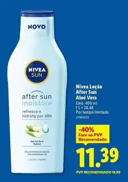 Lidl Nivea - loção after sun aloe vera promoção