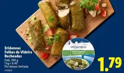 Lidl Eridanous - folhas de videira recheadas promoção