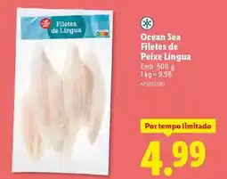 Lidl Ocean sea - filetes de peixe lingua promoção