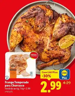 Lidl Nacional - frango temperado para churrasco promoção