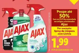 Lidl Ajax - spray de limpeza com lixivia promoção