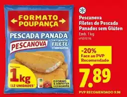 Lidl Pescanova - filetes de pescada panados sem gluten promoção