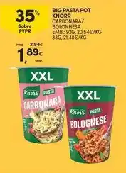 Continente Knorr - big pasta pot promoção
