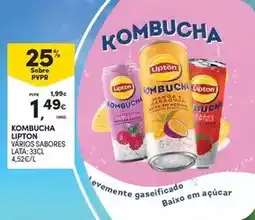 Continente Lipton - kombucha promoção