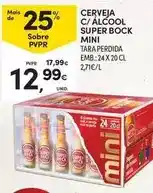 Continente Mini - cerveja c/ alcool super bock promoção