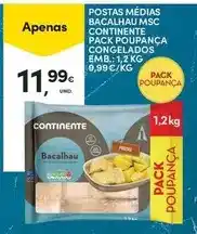 Continente Continente - postas médias bacalhau msc promoção