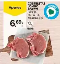 Continente Costeletas lombo porco promoção