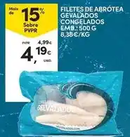 Continente Filetes de abrotea gevalados congelados promoção