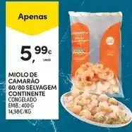 Continente Continente - miolo de camarao 60/80 selvagem promoção