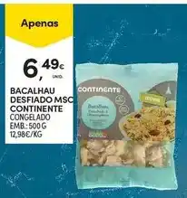 Continente Continente - bacalhau desfiado msc promoção