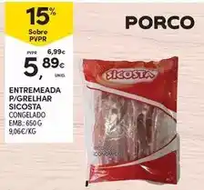 Continente Entremeada p/grelhar congelado emb.650 g promoção