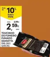 Continente Damatta - toucinho do fumeiro fumado promoção