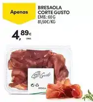 Continente Bresaola corte gusto promoção