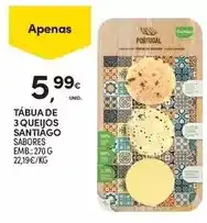 Continente Santiago - tábua de 3 queijos promoção