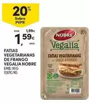 Continente Nobre - fatias vegetarianas de frango promoção