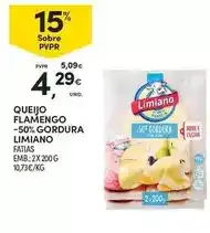 Continente Limiano - queijo flamengo 50% gordura promoção