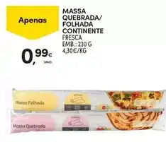 Continente Continente - massa quebrada/ folhada fresca promoção