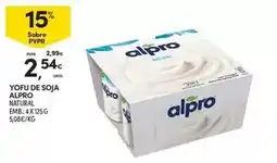 Continente Alpro - yofu de soja promoção