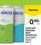 Continente Mimosa - leite uht promoção