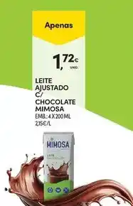 Continente Mimosa - leite ajustado c/ chocolate promoção