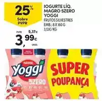 Continente Yoggi - iogurte liq. magro 5zero promoção