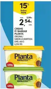 Continente Planta - creme p/ barrar promoção