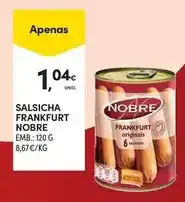 Continente Nobre - salsicha frankfurt promoção