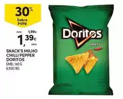 Continente Doritos - snack's milho chilli pepper promoção