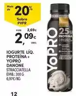 Continente Danone - iogurte liq. proteina + yopro promoção