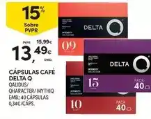 Continente Delta q - cápsulas café promoção