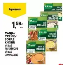 Continente Knorr - canja/ creme/ sopas promoção