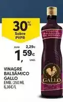 Continente Gallo - vinagre balsamico promoção