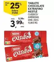 Continente Nestle - tablete chocolate extrafino promoção