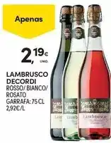 Continente Lambrusco promoção