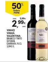 Continente Valentina - vinho vinha promoção