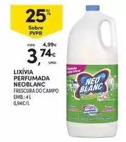 Continente Neoblanc - lixivia perfumada promoção