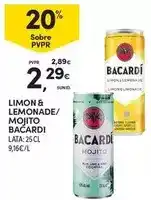 Continente Bacardi - limon & lemonade/ mojito promoção