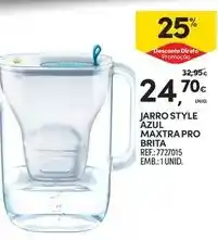Continente Brita - jarro style azul maxtra pro promoção