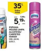 Continente Vanish - espuma mouse limpa alcatifas/ carpetes promoção