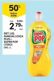 Continente Super pop - det. liq. manual loica plus + citrinos promoção