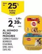 Continente Pedigree - al húmido p/ cão promoção