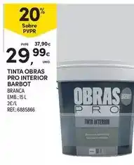 Continente Barbot - tinta obras pro interior promoção