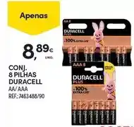 Continente Duracell - coni. 8 pilhas promoção