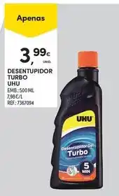Continente Uhu - desentupidor turbo promoção
