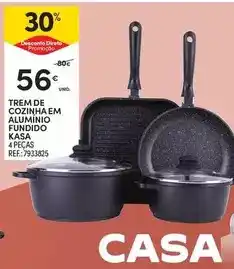 Continente Kasa - trem de cozinha em alumino fundido promoção